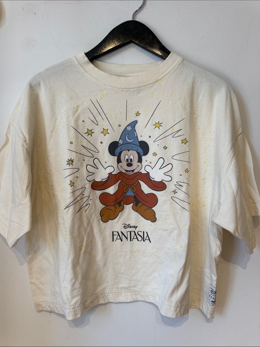 Disney x MUS fantasia cropped tee one size